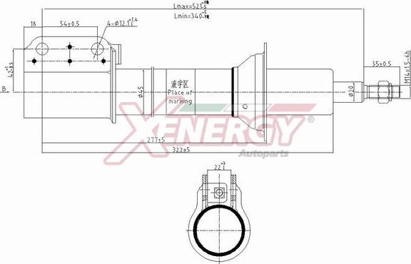 AP XENERGY X808333 - Amortizators adetalas.lv