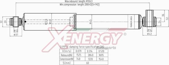 AP XENERGY X306344 - Amortizators adetalas.lv