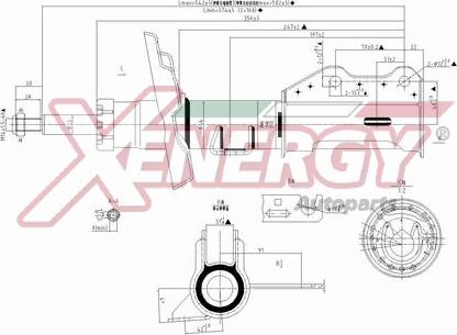 AP XENERGY X371339 - Amortizators adetalas.lv