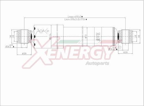 AP XENERGY X284344 - Amortizators adetalas.lv