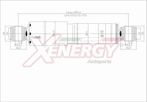 AP XENERGY X283344 - Amortizators adetalas.lv