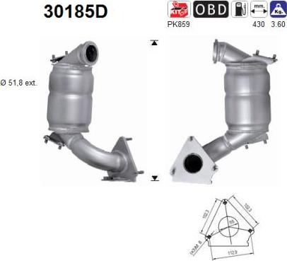 AS 30185D - Katalizators adetalas.lv