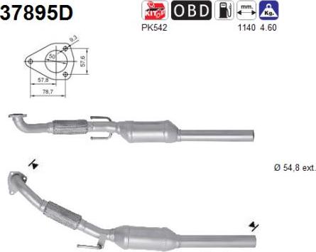 AS 37895D - Katalizators adetalas.lv