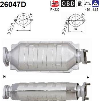 AS 26047D - Katalizators adetalas.lv