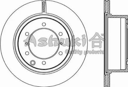 Ashuki 0993-2150 - Bremžu diski adetalas.lv