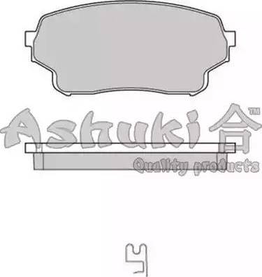 Ashuki 1080-7208 - Bremžu uzliku kompl., Disku bremzes adetalas.lv