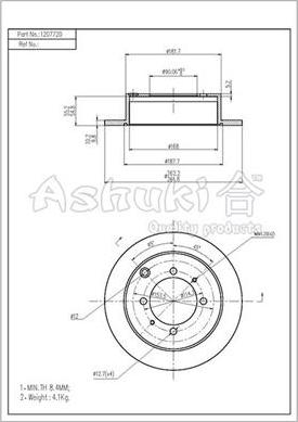 Ashuki C656-02 - Bremžu diski adetalas.lv