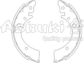 Ashuki H048-02 - Bremžu loku komplekts adetalas.lv