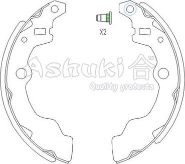 Ashuki K014-50 - Bremžu loku komplekts adetalas.lv