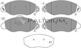 Ashuki P1-1056 - Bremžu uzliku kompl., Disku bremzes adetalas.lv