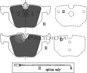 Ashuki P1-1069 - Bremžu uzliku kompl., Disku bremzes adetalas.lv