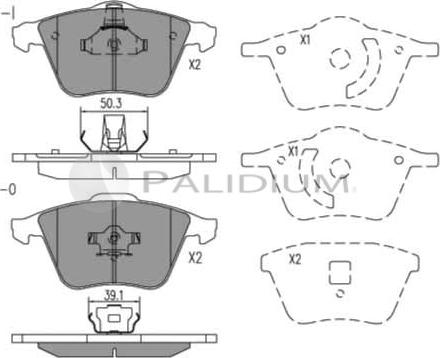 Ashuki P1-1068 - Bremžu uzliku kompl., Disku bremzes adetalas.lv