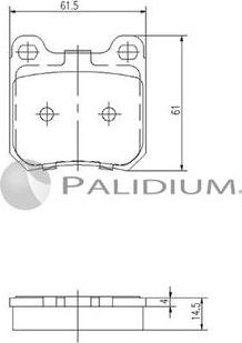 Ashuki P1-1038 - Bremžu uzliku kompl., Disku bremzes adetalas.lv