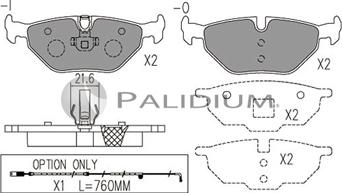 Ashuki P1-1037 - Bremžu uzliku kompl., Disku bremzes adetalas.lv