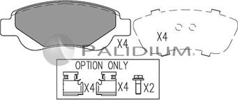 Ashuki P1-1024 - Bremžu uzliku kompl., Disku bremzes adetalas.lv