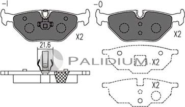 Ashuki P1-1109 - Bremžu uzliku kompl., Disku bremzes adetalas.lv