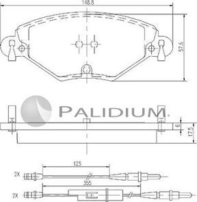 Ashuki P1-1200 - Bremžu uzliku kompl., Disku bremzes adetalas.lv