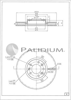 Ashuki P330-249 - Bremžu diski adetalas.lv