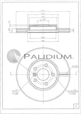 Ashuki P330-260 - Bremžu diski adetalas.lv