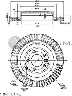 Ashuki P331-079 - Bremžu diski adetalas.lv