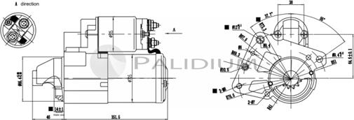 Ashuki PAL17-1014 - Starteris adetalas.lv