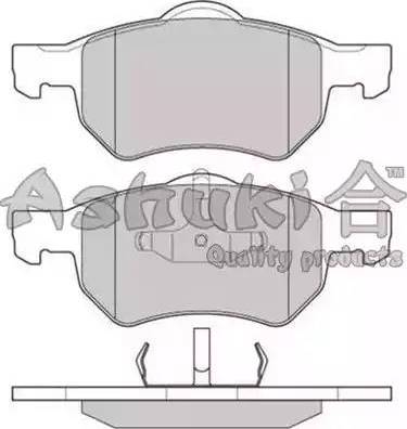 Ashuki US104204 - Bremžu uzliku kompl., Disku bremzes adetalas.lv