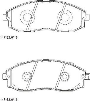 BOSCH 986424670 - Bremžu uzliku kompl., Disku bremzes adetalas.lv