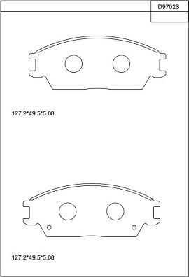 OEMparts NHC-665 - Bremžu uzliku kompl., Disku bremzes adetalas.lv