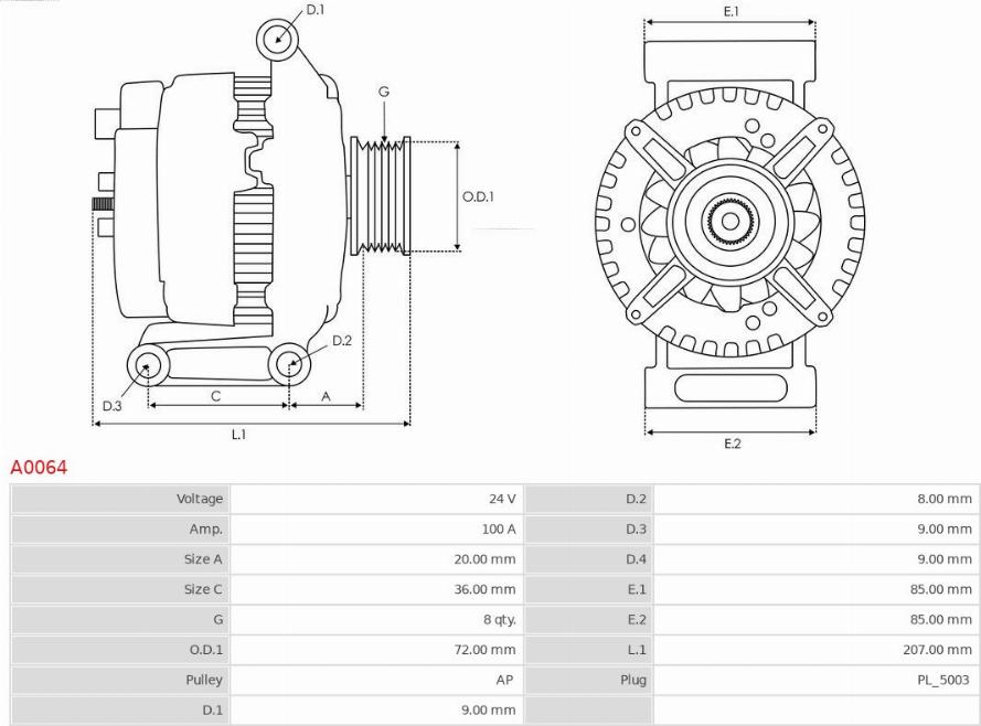 AS-PL A0064 - Ģenerators adetalas.lv