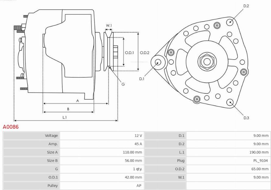 AS-PL A0086 - Ģenerators adetalas.lv