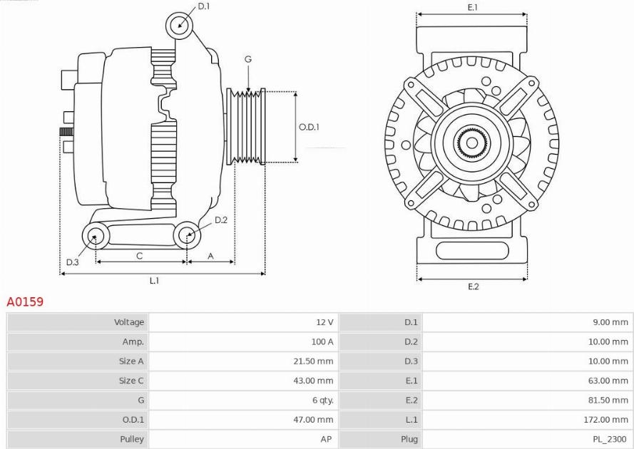 AS-PL A0159 - Ģenerators adetalas.lv