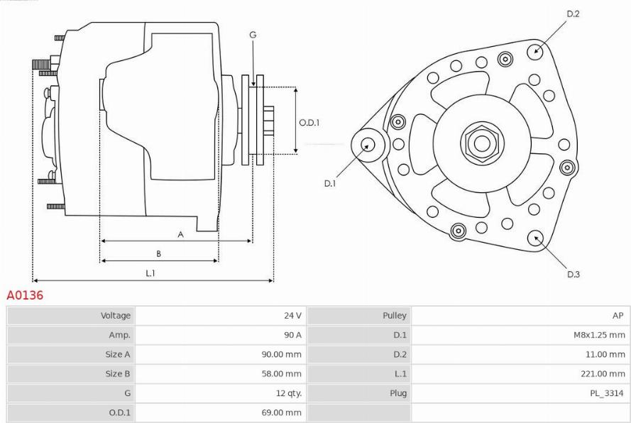 AS-PL A0136 - Ģenerators adetalas.lv