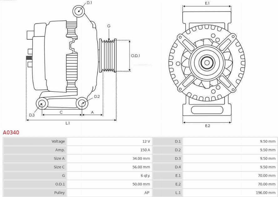 AS-PL A0340 - Ģenerators adetalas.lv