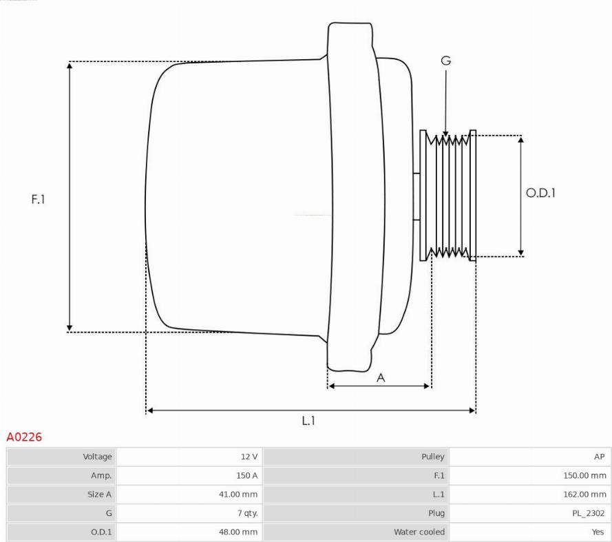 AS-PL A0226 - Ģenerators adetalas.lv