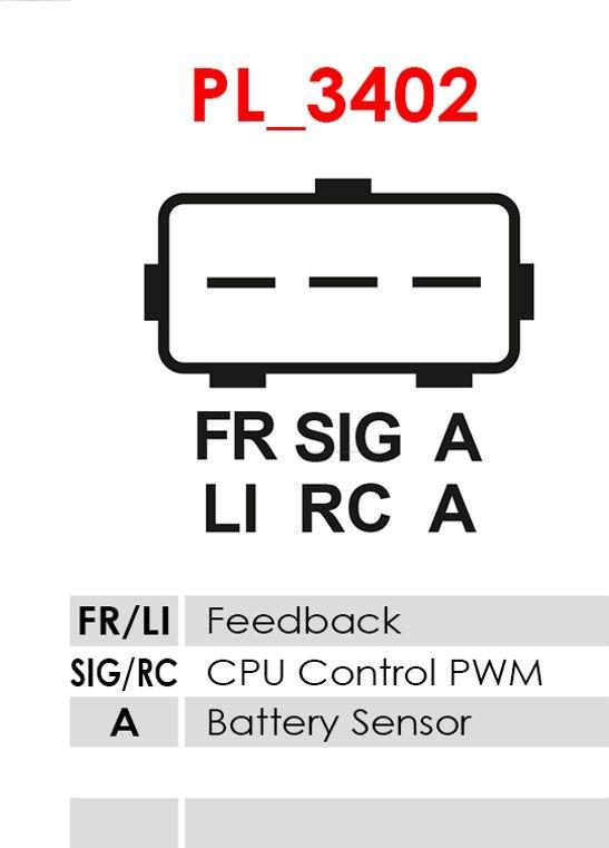 AS-PL ARE9026 - Ģeneratora sprieguma regulators adetalas.lv