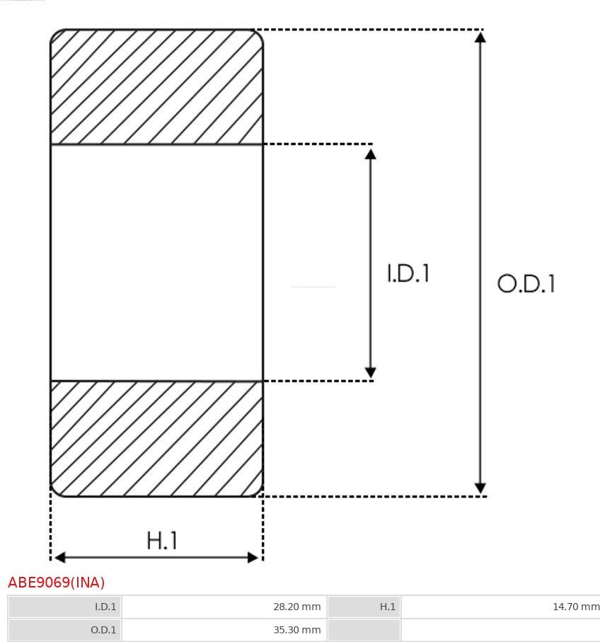 AS-PL ABE9069(INA) - Gultnis adetalas.lv