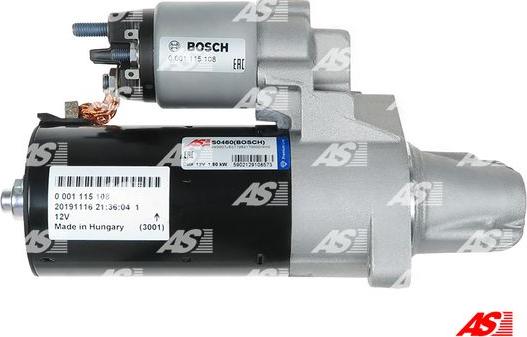 AS-PL S0460(BOSCH) - Starteris adetalas.lv