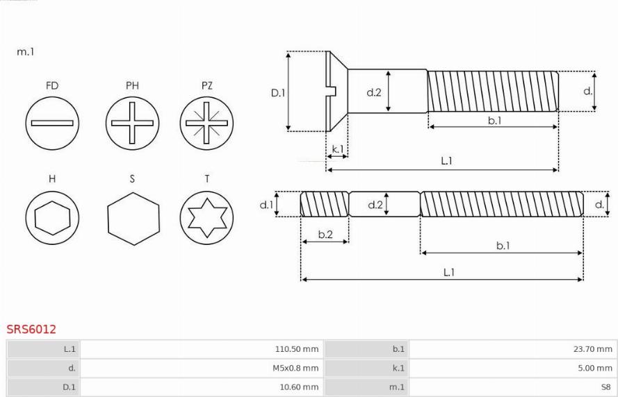 AS-PL SRS6012 - Remkomplekts, Ģenerators adetalas.lv