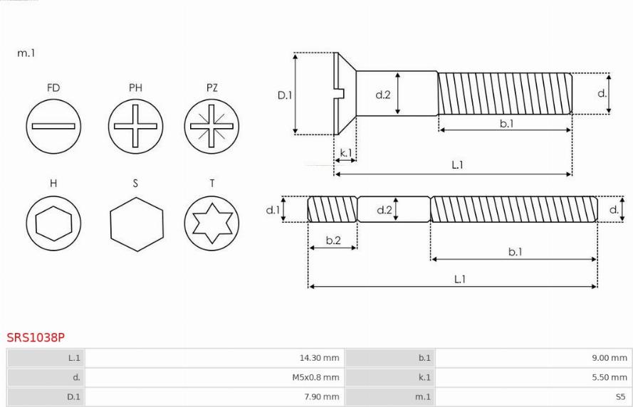 AS-PL SRS1038P - Remkomplekts, Ģenerators adetalas.lv