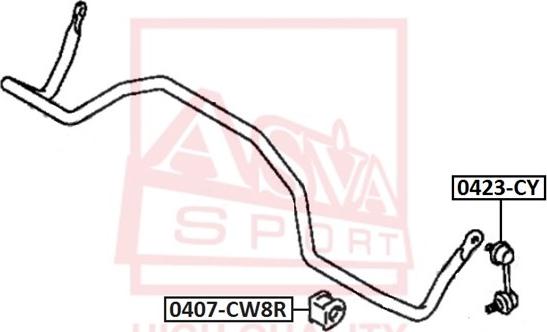 ASVA 0407-CW8R - Bukse, Stabilizators adetalas.lv