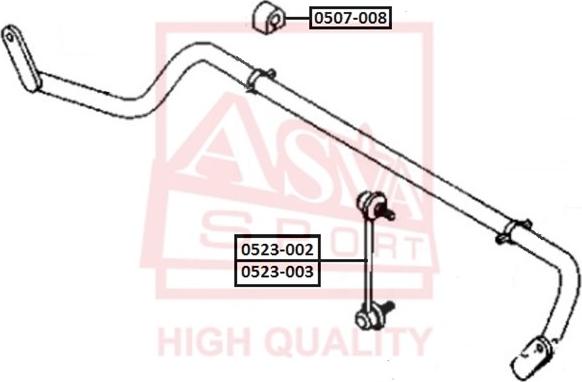 ASVA 0523-002 - Stiepnis / Atsaite, Stabilizators adetalas.lv