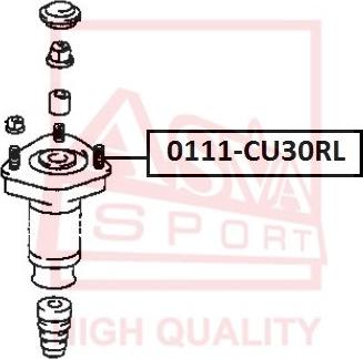 ASVA 0111-CU30RL - Amortizatora statnes balsts adetalas.lv