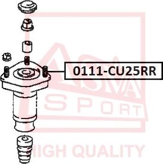 ASVA 0111-CU25RR - Amortizatora statnes balsts adetalas.lv