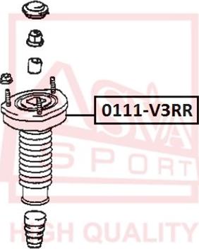 ASVA 0111-V3RR - Amortizatora statnes balsts adetalas.lv