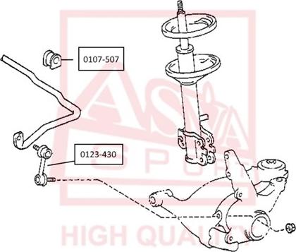 ASVA 0123-430 - Stiepnis / Atsaite, Stabilizators adetalas.lv