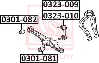 ASVA 0323-009 - Stiepnis / Atsaite, Stabilizators adetalas.lv