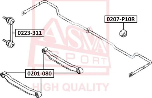 ASVA 0223-311 - Stiepnis / Atsaite, Stabilizators adetalas.lv