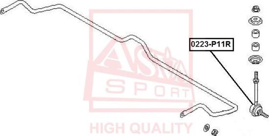 ASVA 0223-P11R - Stiepnis / Atsaite, Stabilizators adetalas.lv