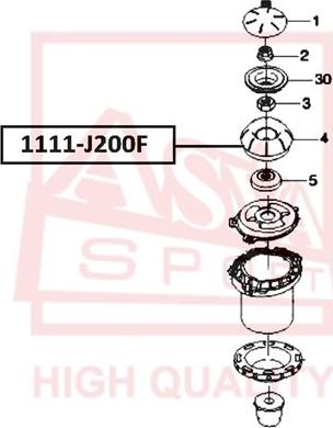 ASVA 1111-J200F - Amortizatora statnes balsts adetalas.lv