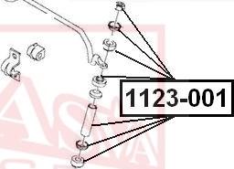 ASVA 1123-001 - Stiepnis / Atsaite, Stabilizators adetalas.lv